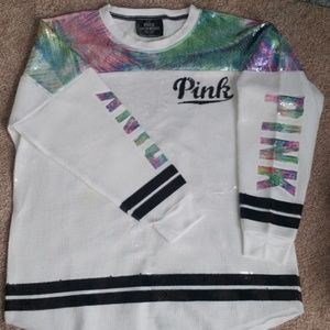 PINK LIMITED RELEASE TROPICAL Open Back Top